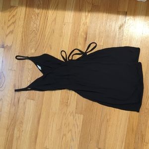 Black wrap dress